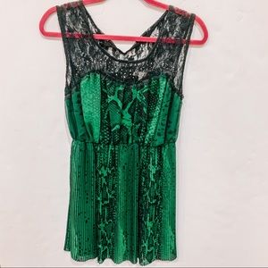 GIANNI BINI GB GREEN SNAKE DRESS